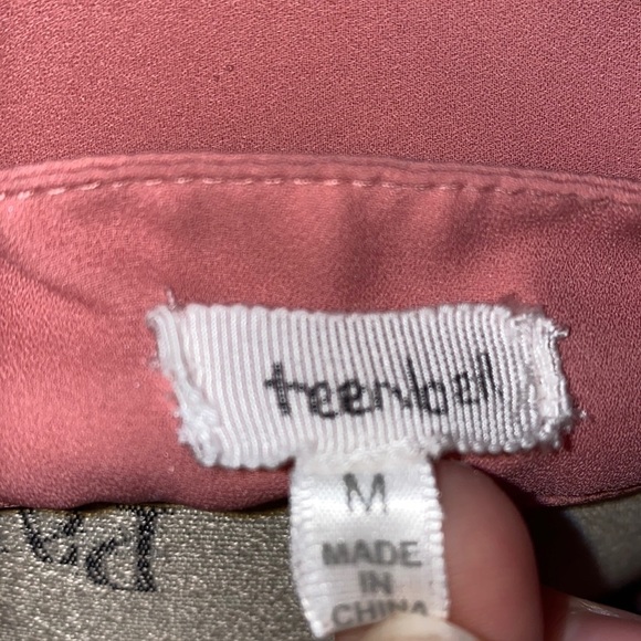 TeenBell rose mauve pink blouse women’s shirt ladies business casual top Medium​ - Picture 9 of 10
